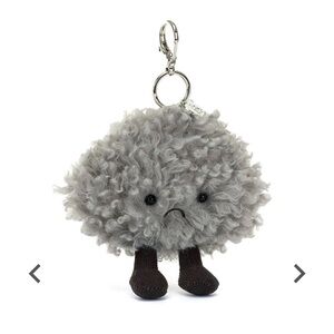Jellycat Amuseables Storm Cloud Bag Charm .
